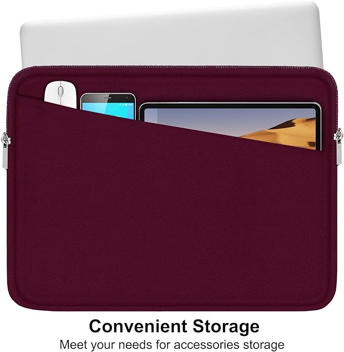 Laptop Sleeve 15.6 inch, Durable Computer Carrying Bag Protective Case - Image 2