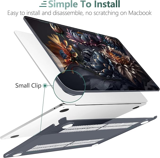 TWOLSKOO for M4 MacBook Air 13.6 inch Case 2025-2022 Release M4 A3240 M3 A3113 - Image 3
