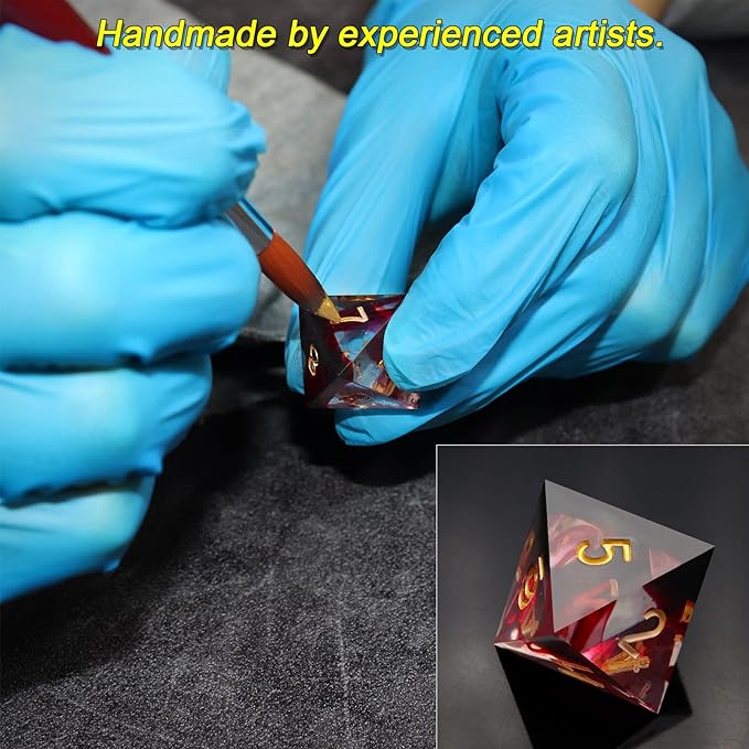 Haxtec Mystery DND Dice Set Sharp Edge Resin Dice - Image 5