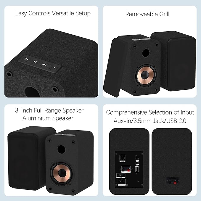 LONPOO Blueooth Computer Speakers - Image 6