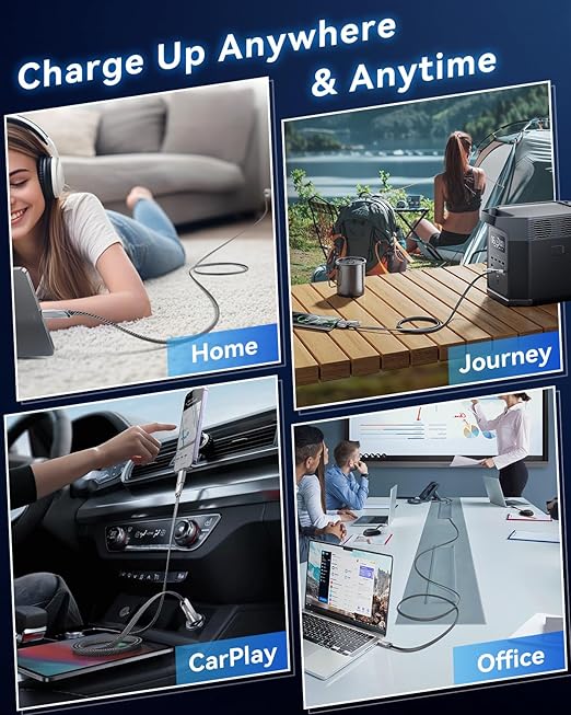 4-in-1 Compatible with USB C to Lightning Cable, 60W High-Speed Charging & Fast - Image 7