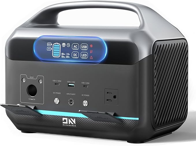 Solar Generator 600W, 576Wh Portable Power Station, LiFePO4 Battery by DaranEner