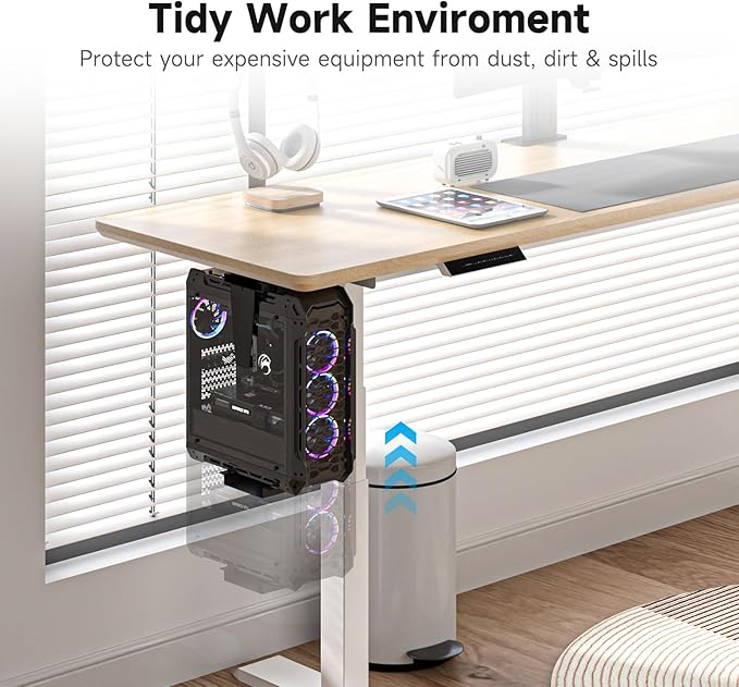 Suptek Adjustable Under Desk and Wall PC Mount, 3.94 to 11.61 inch Wide - Image 5
