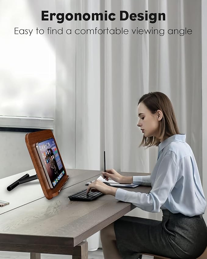 2 in 1 Dual-use Floor Book Stand & Desktop Book Stand, Height Adjustable from - Image 7