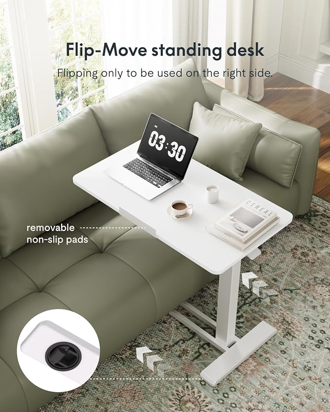 FLEXISPOT H7 PRO Mobile Standing Desk Adjustable Overbed Table Pneumatic - Image 4