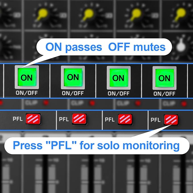 8-Channel Professional Audio Mixer, FX-8usb Mixing Console - Image 3
