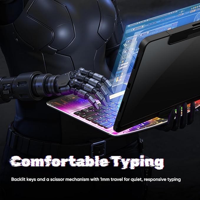 KITONE Transparent Case with Wireless Keyboard - Image 5