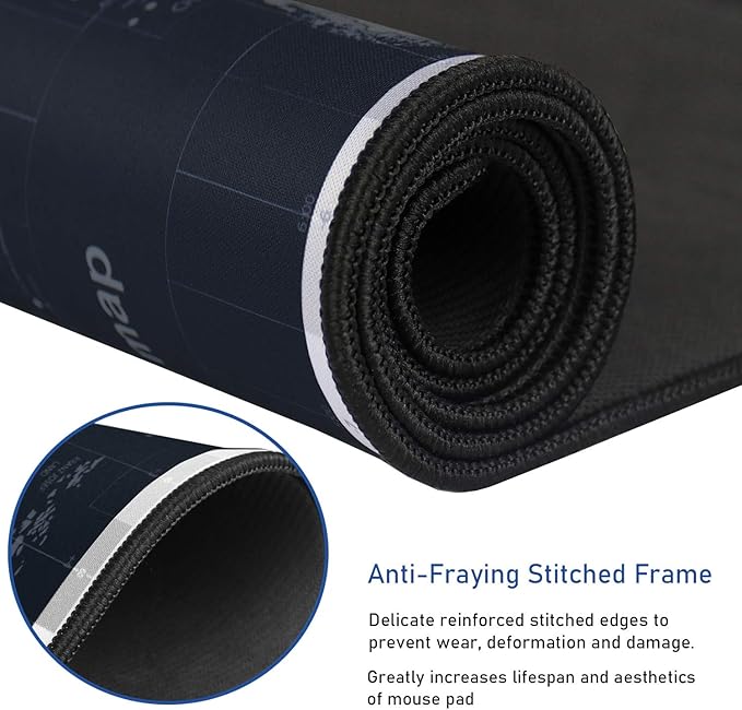 Gaming Mouse Pad, Large Extended Desk Mouse Pad, Non-Slip Spill-Resistant - Image 2