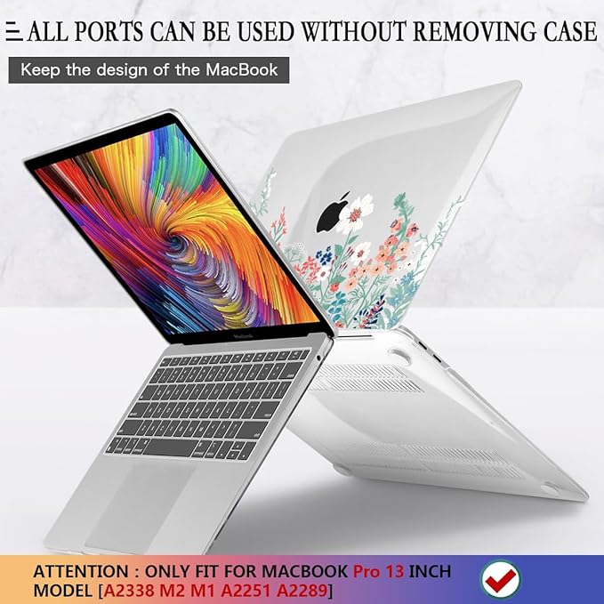 CISSOOK Compatible with MacBook Pro 13 inch Case M2 2025-2020 Model M1 M2 A2338 - Image 5