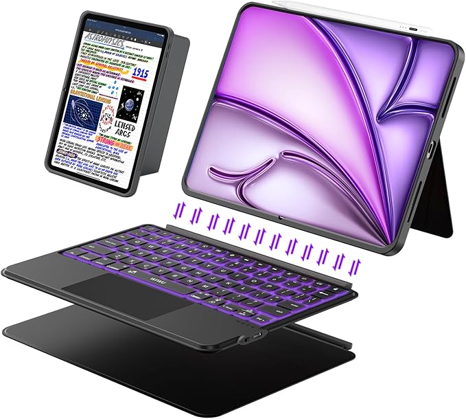 iPad Keyboard Case for iPad Air 13 inch, Pro 12.9 inch 6/5/4/3rd Gen, Flex by dancesoul