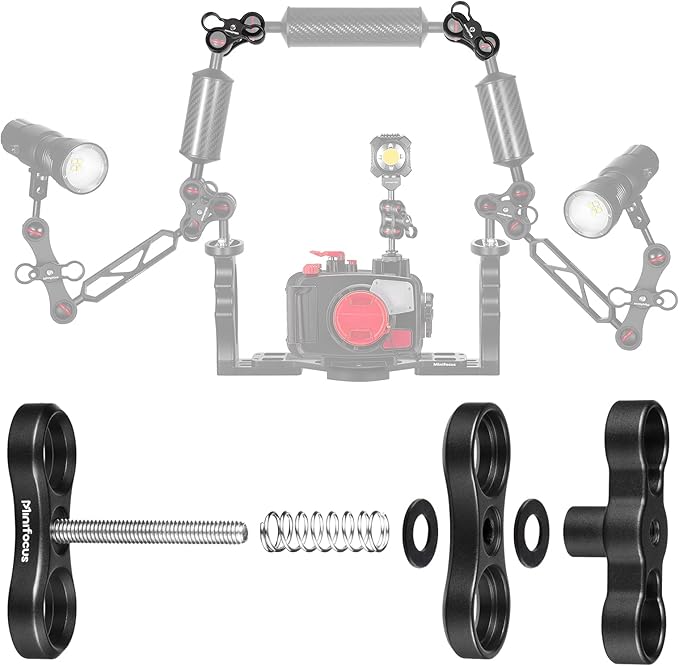 MINIFOCUS 2PCS 1'' Aluminum Ball Clamp Mount - Image 6
