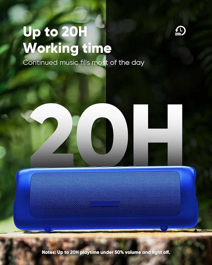 Bluetooth Speaker with HD Sound, Portable Wireless, IPX5 Waterproof, TWS Pairing - Image 3