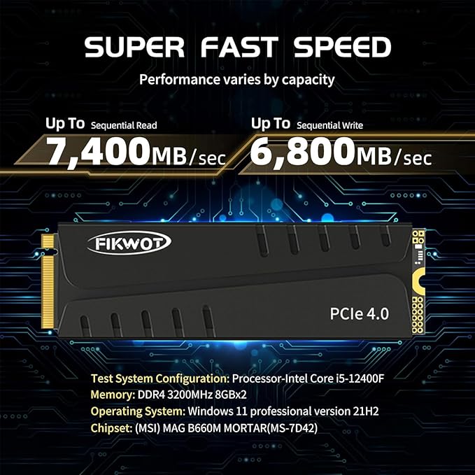 FN970 1TB M.2 2280 PCIe Gen4 x4 NVMe 1.4 Internal Solid State Drive - Image 2
