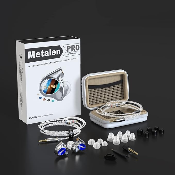 BASN Metalen PRO 4 Drivers in-Ear Monitors Headphones - Image 6
