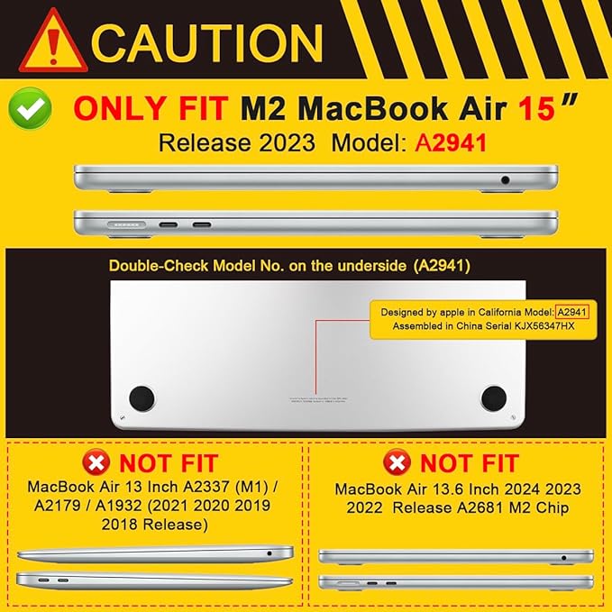 Batianda Premium Case for New MacBook Air 15 inch 2025 M4 2024 2023 - Image 2
