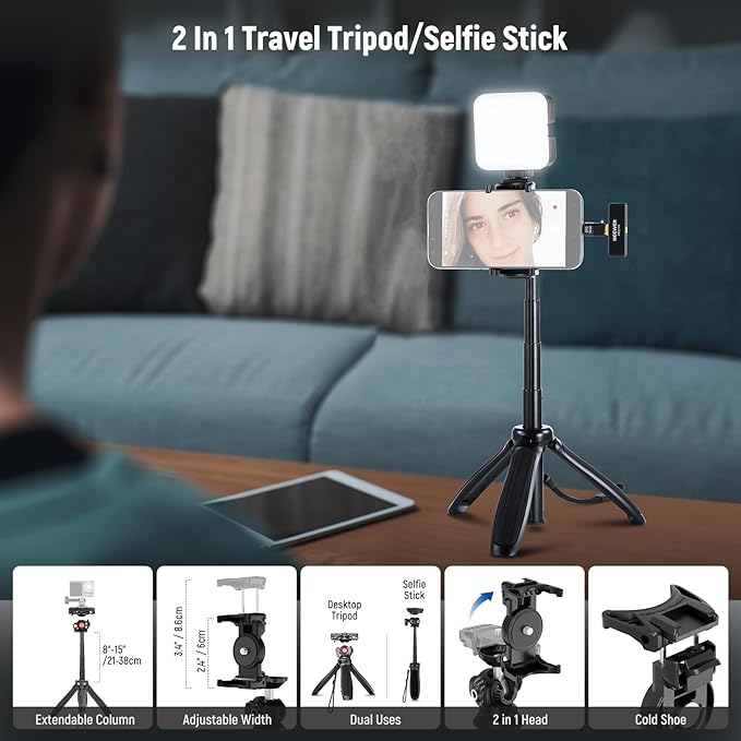 NEEWER PA048 Vlogging Kit for iPhone Android Podcast YouTube - Image 3