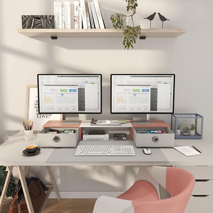 WESTREE Dual Monitor Stand Riser - Image 3