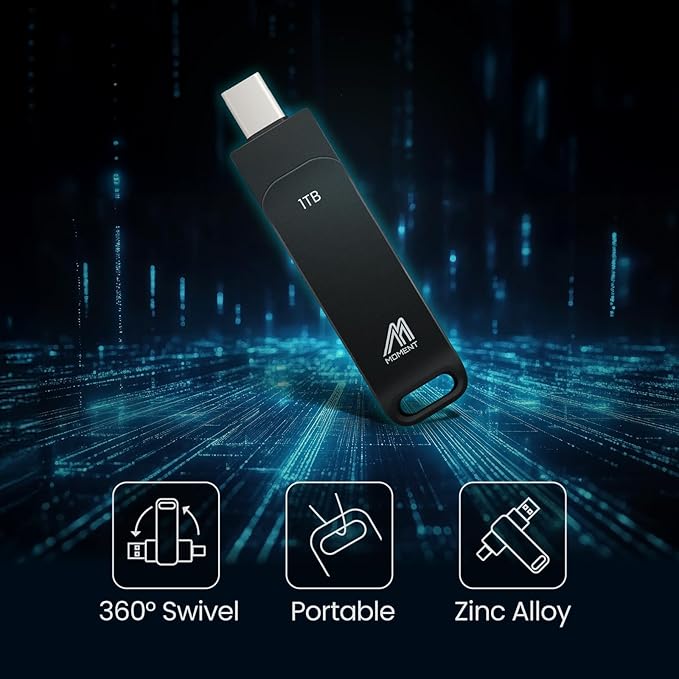 MMOMENT MU P50 1TB External SSD – USB-C & USB-A Portable Solid State Drive - Image 4