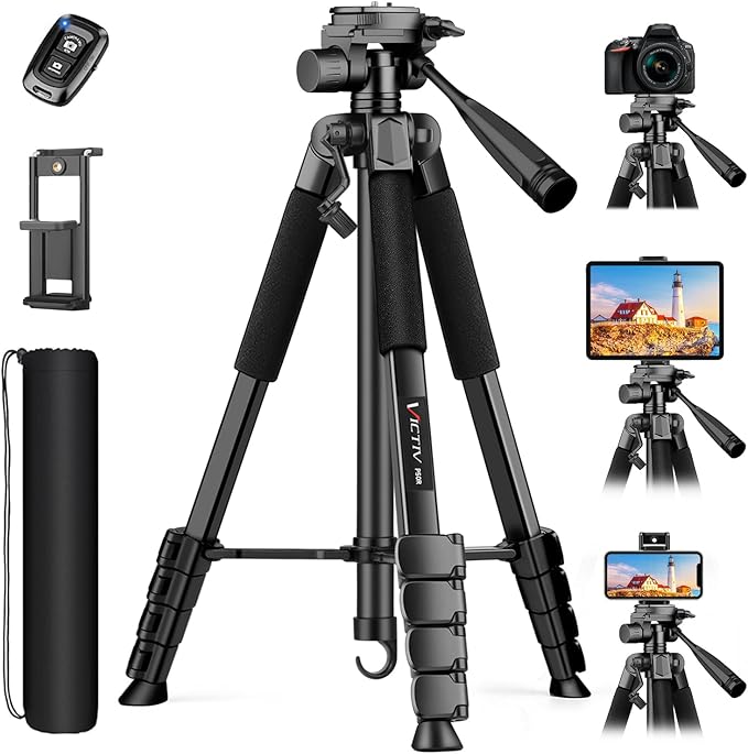 Victiv 68" Phone Tripod Stand, Tablet Tripod by Victiv