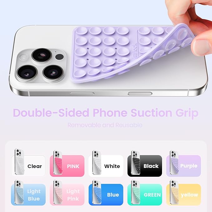 Klearlook Silicone Suction Cup Phone Case Mount Double Sided, Silicon Sticky - Image 4