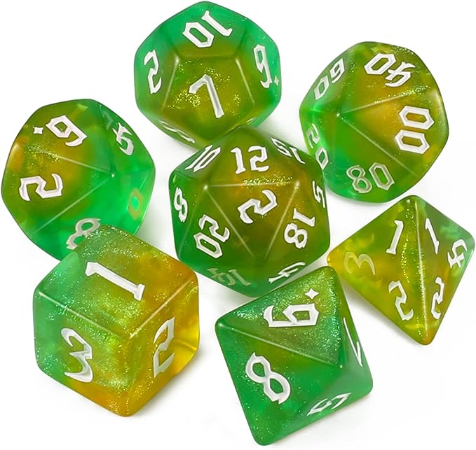 QMAY DND Dice Set -D&D Polyhedral Dice by QMAY