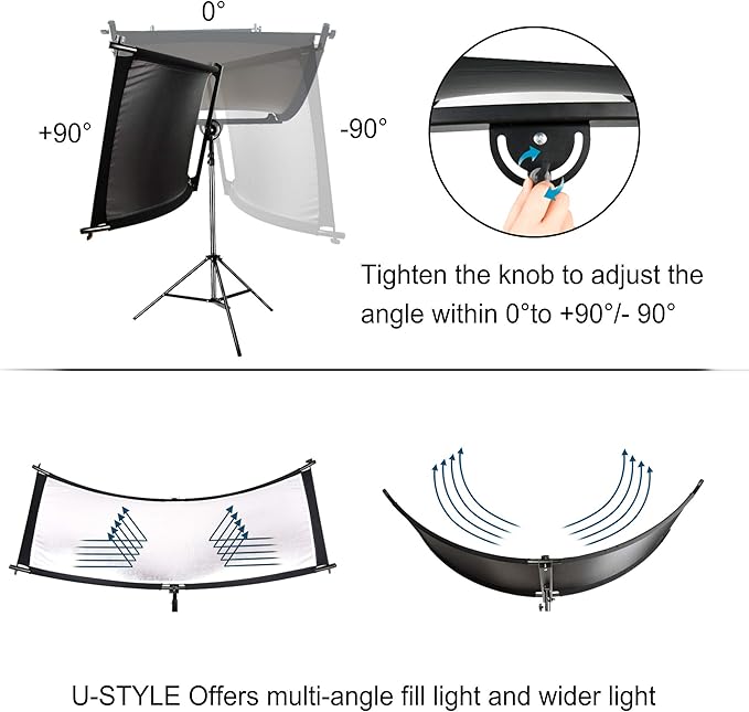 FUDESY Clamshell Light Reflector/Diffuser, Carry Bag - Image 3