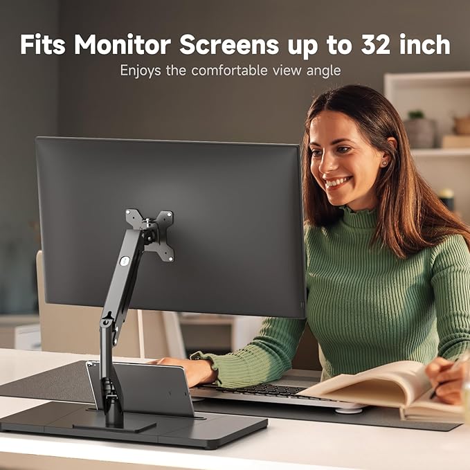 suptek Single Monitor Mount Gas Spring Arm Mount - Image 4