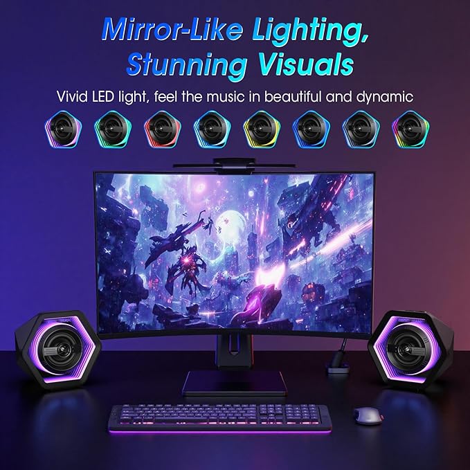BESTISAN Computer Gaming Speakers - Image 5