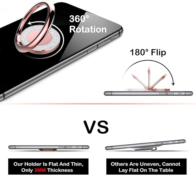 Cell Phone Ring Holder Stand, Cell Phone Grip Holder, Adhesive Phone Grip - Image 4