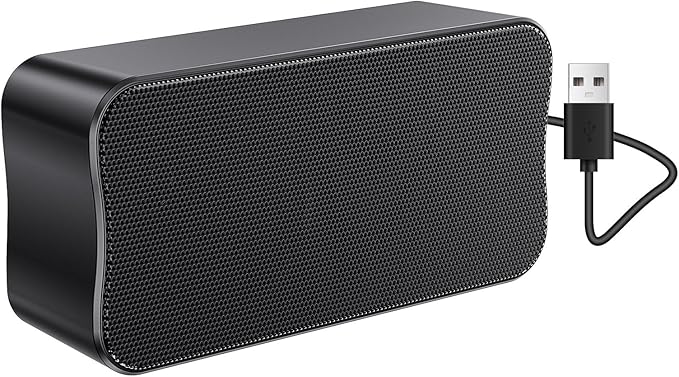 USB Small Computer Speaker Bar, USB Mini Computer Speakers, Laptop Speaker by DEPUDA