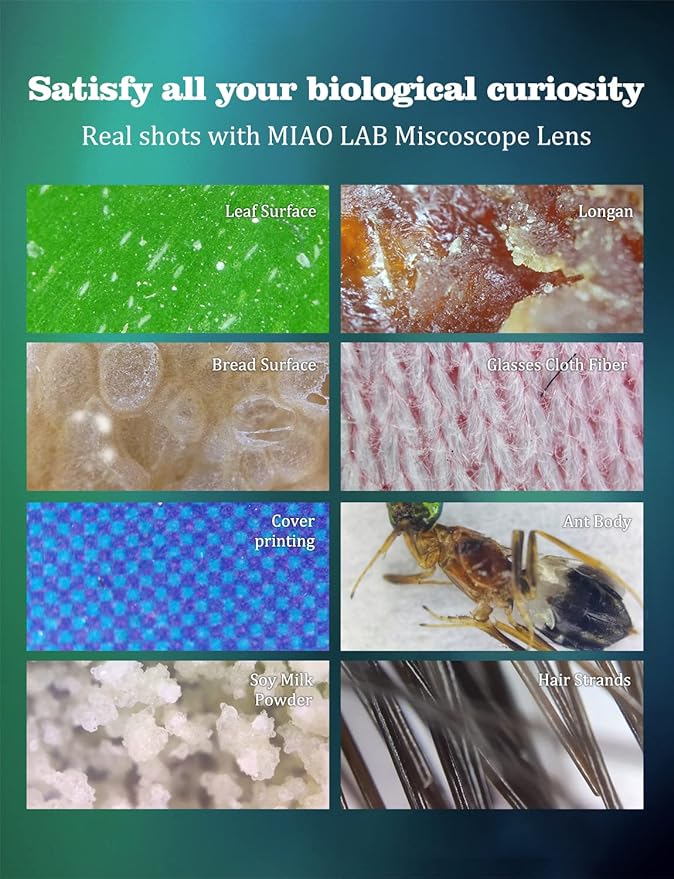 Phone Microscope with CPL Lens/LED Light, Nano Zoom 200X Pocket Microscope - Image 6