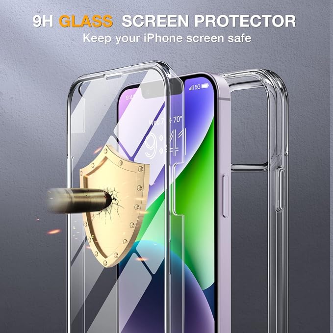 Miracase Class Series for iPhone 14 Case 6.1 inch, Full-Body Protective Bumper - Image 2