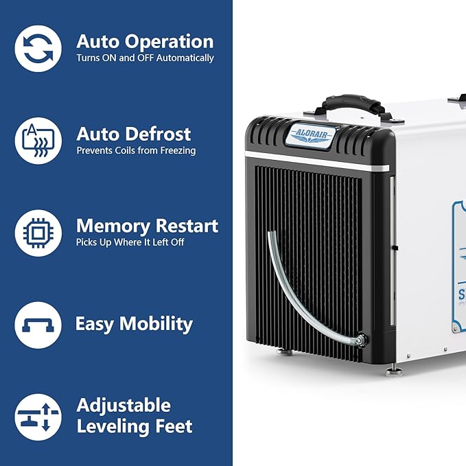 ALORAIR Basement/Crawl Space Dehumidifiers 198 Pint, 90 PPD, Auto Defrosting - Image 6