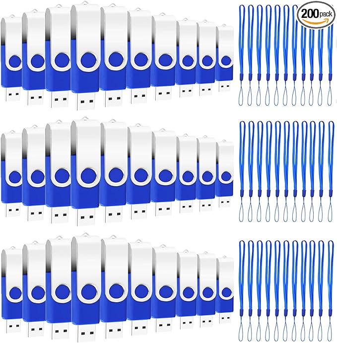 200 Packs of 16GB Flash Drives Bulk EASTBULL Flash Drives Pack 16GB USB2.0 by EASTBULL