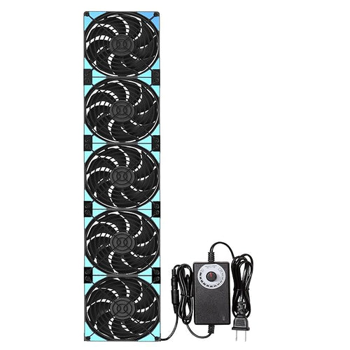 120mmx5 600mm Adjustable Computer PC Vent Fans 3V-12V Speed Controller by PANO-MOUNTS