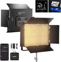 NEEWER 150W Bi Color LED Panel Video Light Kit, 1440 LEDs 49500Lux@0.5m by Neewer