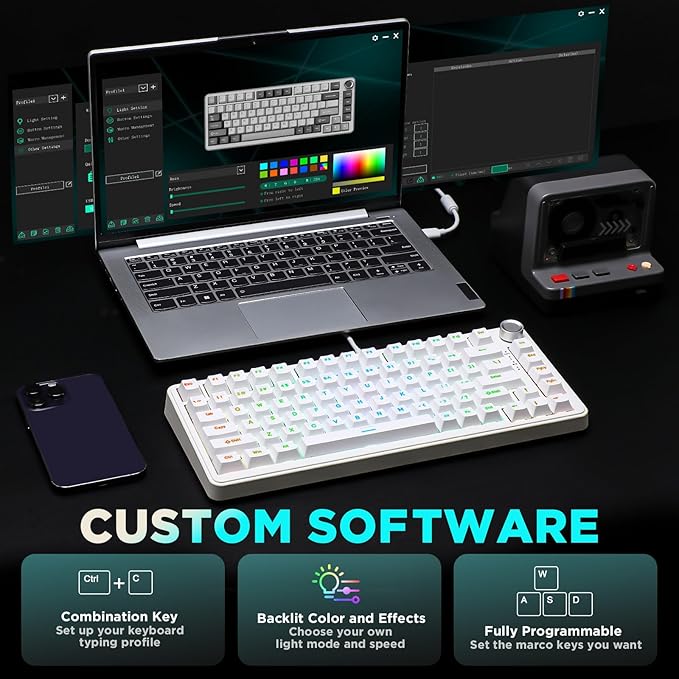 YUNZII B75 Mechanical Keyboard, 75% Layout - Image 4