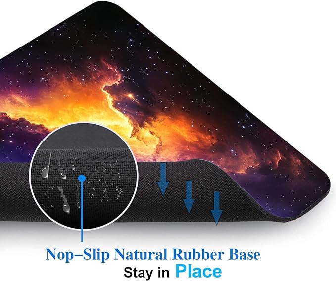Nebula Galaxy Space Mouse Pads for Desk, Portable Wireless Computer Mouse pad - Image 4