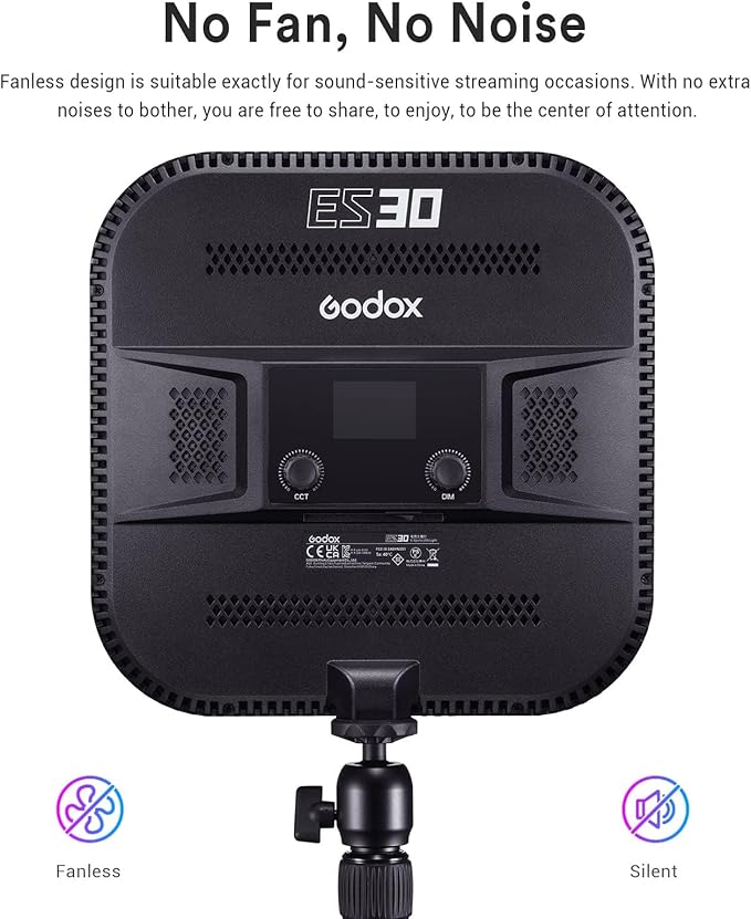Godox ES30 Key Light, 2250Lumens Desk Light - Image 5