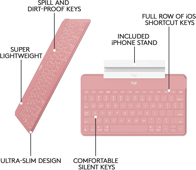 Logitech Keys-to-Go Super-Slim and Super-Light Bluetooth Keyboard - Image 7