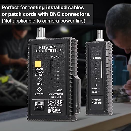 Dual-Function Coaxial & RJ45 Network Cable Tester - Image 3