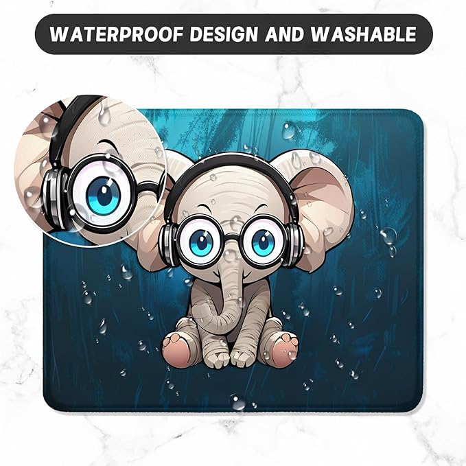 ITNRSIIET Mouse Pad with Stitched Edge Premium Textured Smooth Precise - Image 5