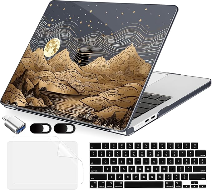 Compatible with MacBook Air 15 inch Case, M4 A3241/M3 A3114/M2 A2941, Hard Shell by MecBevia