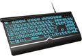 TECKNET Large Print Backlit Keyboard, Wired USB-A Computer Keyboard by Tecknet