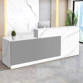 Reception Desk with Counter Modern Checkout Counter with Lockable Drawer by Unknown