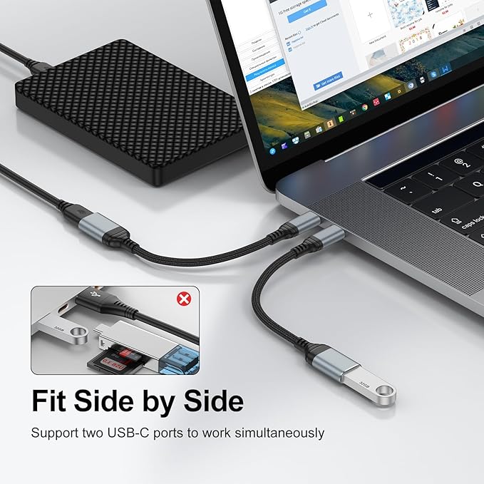 USB C to USB Adapter Type C OTG Cable - Image 3