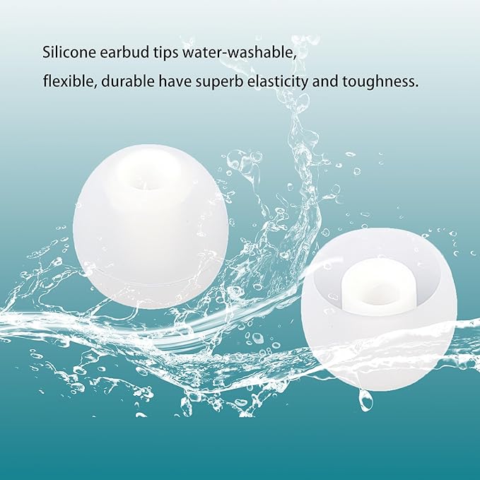 Replacement Earbud Tips Silicone Earbud Covers Fit Most in-Ear Earbuds - Image 5
