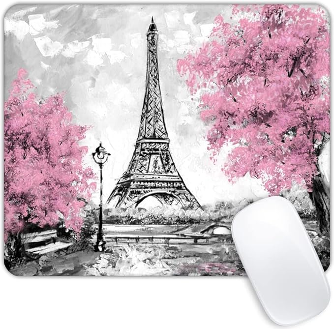 Eiffel Tower Mouse pad Customized Mousepad Non-Slip Rubber Base Mouse Pads by Goodsprout