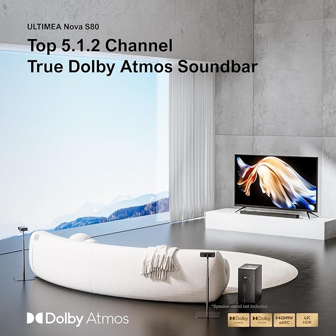 ULTIMEA 5.1.2 Dolby Atmos Soundbar - Image 2