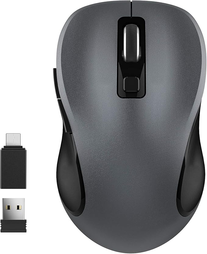 WisFox 2.4G Wireless Mouse for Laptop, Ergonomic Computer Mouse by Bringyouqualityproducts